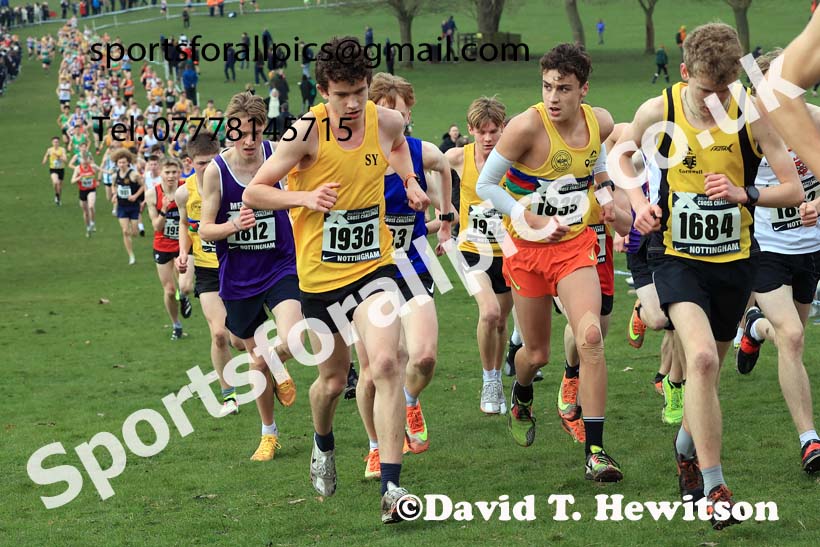 Mens Under-17s, 2024 CAU Inter Counties Cross Country Champs., Wollaton Park, Nottingham. Photo: David T. Hewitson/Sports for All Pics